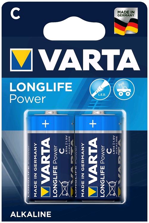 Varta High Energy - Batterie 2 x C - Alcaline - 7800 mAh