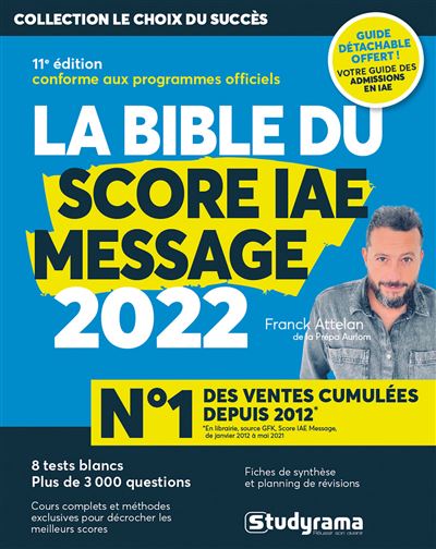 La bible du score IAE message 2021