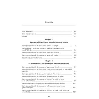 La responsabilite du banquier aujourd hui