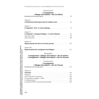 Scolarisation, bilinguisme et cultures amérindiennes en Guyane française