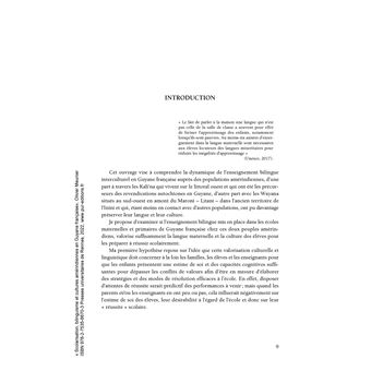 Scolarisation, bilinguisme et cultures amérindiennes en Guyane française