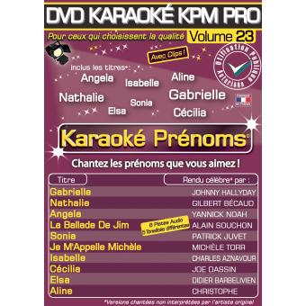 DVD Karaoké KPM Pro - Vol. 23 : Karaoké Prénoms