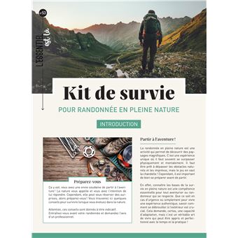 Kit de survie pour randonnée en pleine nature