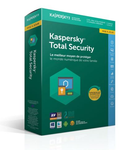 Kaspersky Total Security 2018 5 Postes 1 An Mise à jour