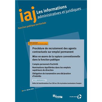 Procédure de recrutement des agents contractuels sur emploi permanent