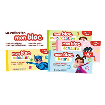Mon bloc écriture du CP au CE2 - Pour avoir la plus belle des écritures