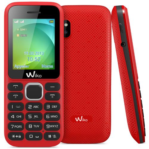 Téléphone mobile Wiko Lubi 3, Double SIM, Rouge