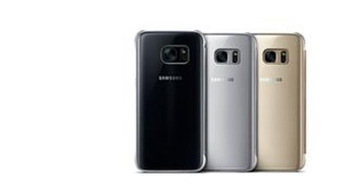 Etui Samsung Clear View Doré pour Galaxy S7