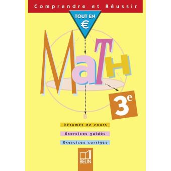 Math 3e Comprendre Et Reussir Broche Philippe Depresle Michele Nouvet Achat Livre Fnac