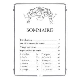 Coffret Oracle Lenormand doré