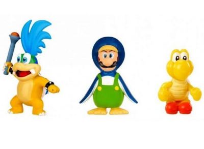 Pack De 3 Figurines World Of Nintendo Microland Lary Koopa, Luigi De ...