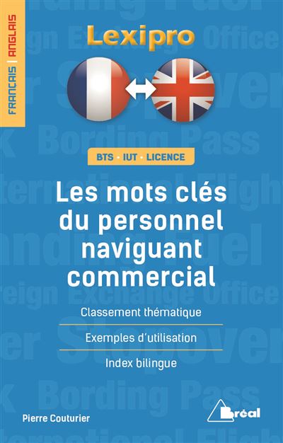 Les mots clés du personnel naviguant commercial (français/anglais)