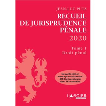 Recueil de Jurisprudence pénale 2020