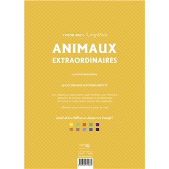 Coloriages mystères - Animaux extraordinaires
