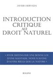 Introduction critique au droit naturel