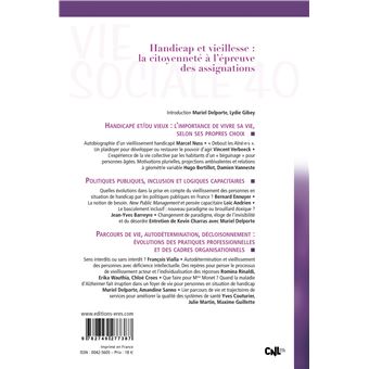 Vie sociale 40 - Handicap et vieillesse : la citoyenneté à l'épreuve des assignations