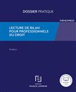 Lecture de bilan pour professionnels du droit