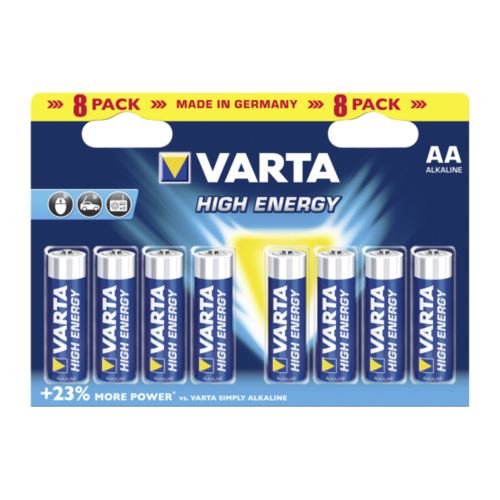 Varta Batterie Alkaline Mignon Aa High En. Blister (8Er Pack) 04906 121 418 - Image 1