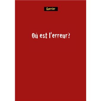 Où est l'erreur? N° 3