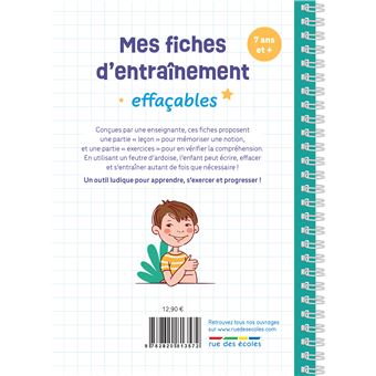 Mes fiches d’entraînement effaçables - Calcul mental