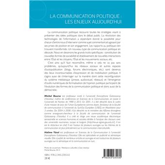 La communication politique : les enjeux aujourd'hui