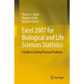 Excel 2007 for biological and life sciences statistics - Poche - Thomas ...