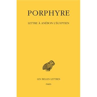 Lettre à Anébon l'Égyptien
