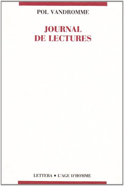 Journal de lectures