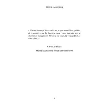 Quête de l'infini par les sons et la Lumière, Tome 2, L'Immersion