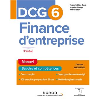DCG 6 Finance d'entreprise - Manuel
