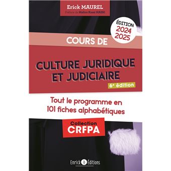 Cours de culture juridique et judiciaire 2024