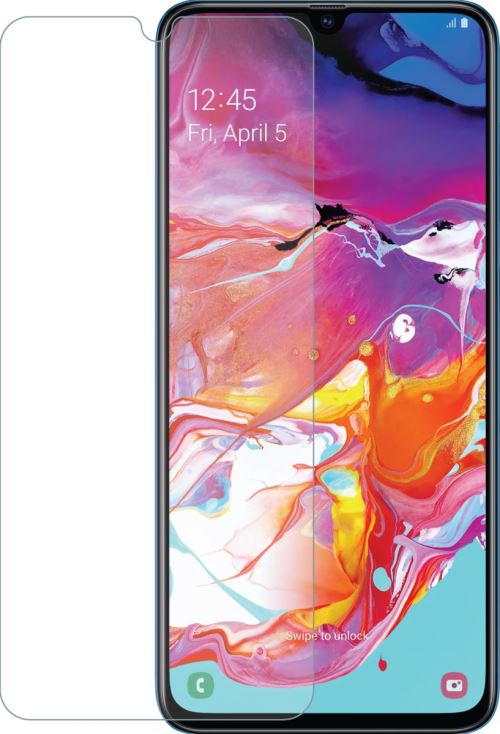 Azuri Tempered Glass Flat Rinox Armor Black Frame Galaxy A70