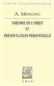 Théorie de l'objet & Présentation personnelle