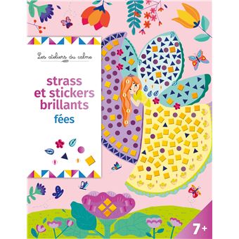 Strass et stickers brillants fées - pochette avec accessoires