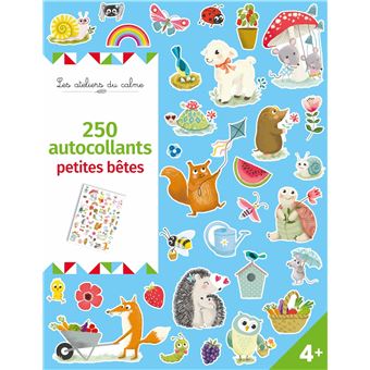 250 autocollants - petites bêtes