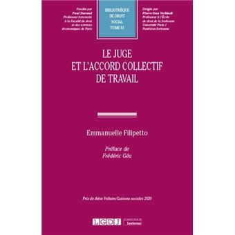 Le juge et l'accord collectif de travail