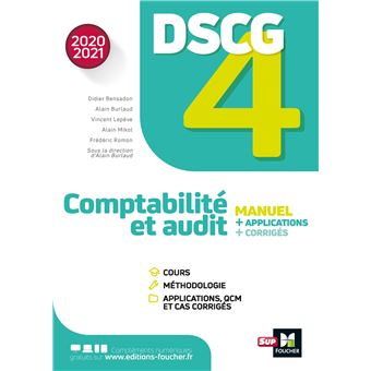 DSCG 4 - Comptabilité et audit - manuel et applications - Millésime 2020-2021