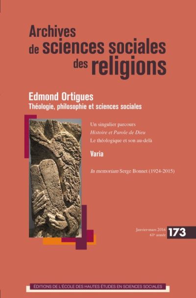 Archives de sciences sociales des religions 173