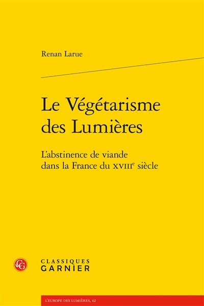 Le végétarisme des lumières