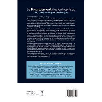 Le financement des entreprises : évolutions et actualités juridiques