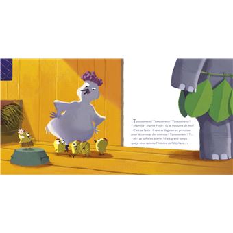 Mamie Poule raconte - L'éléphant qui voulait être une princesse