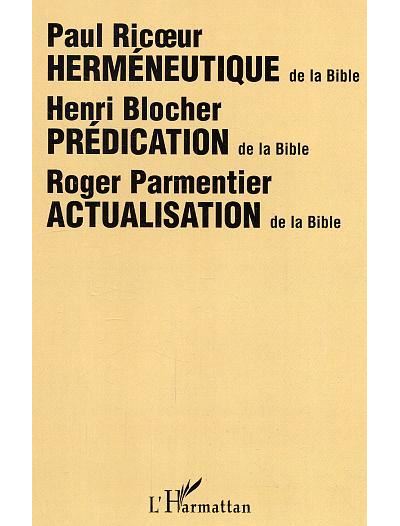 Herméneutique de la Bible