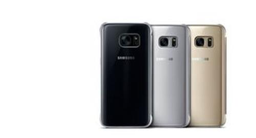 Etui Samsung Clear View Argent pour Galaxy S7