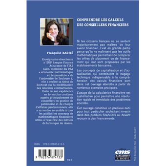 Comprendre les calculs des conseillers financiers