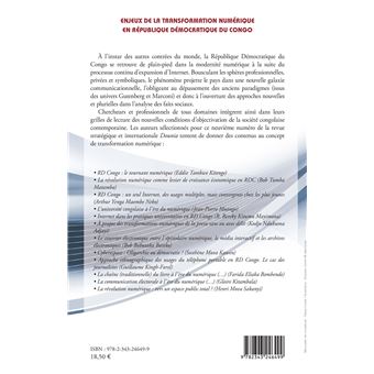 Enjeux de la transformation numérique en République démocratique du Congo