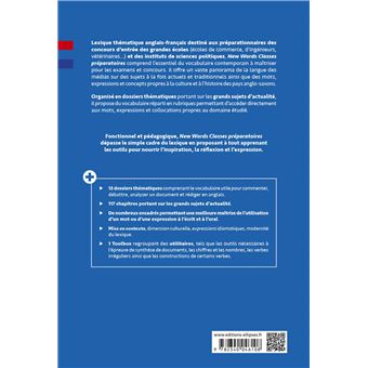 New Words Classes préparatoires. Lexique thématique du vocabulaire contemporain anglais-français