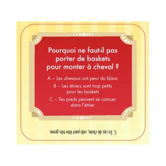 Game box Quiz équitation