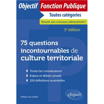 75 questions incontournables de culture territoriale
