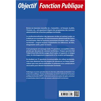 75 questions incontournables de culture territoriale