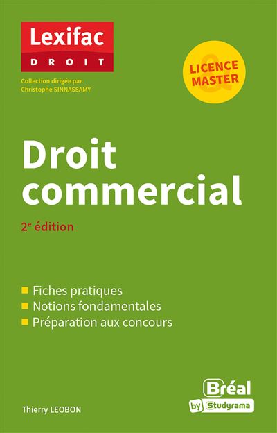 Droit commercial - Thierry Leobon - broché